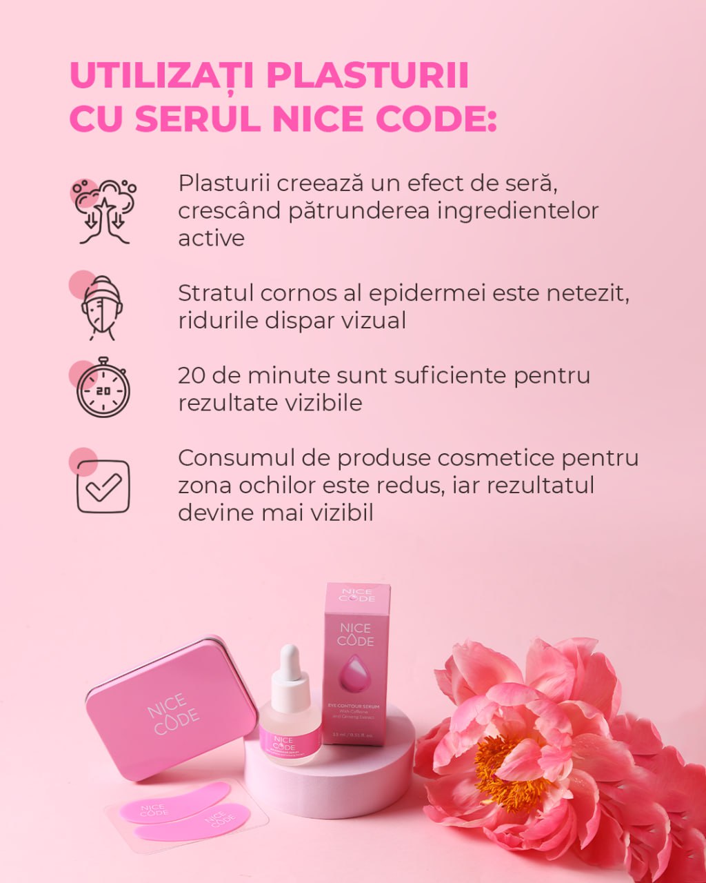 Patch-uri reutilizabile pentru ochi Nice Code