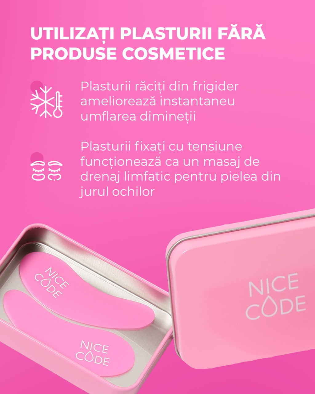 Patch-uri reutilizabile pentru ochi Nice Code